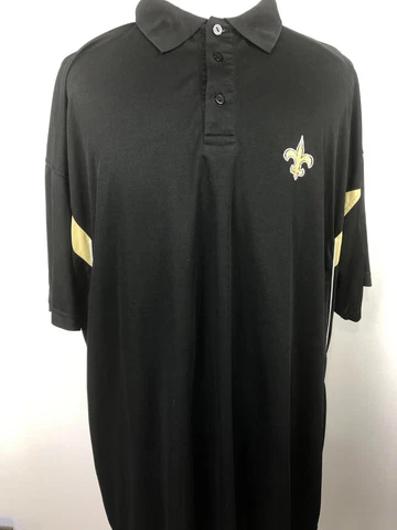 New Orleans Saints NFL Team Apparel 4XL Short Sleeve Athletic Polo MINT Cover