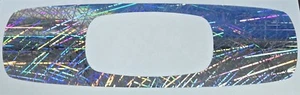 Oakleys "O" Decal Sticker Holographic Silver Scratch Color - Bild 1 von 2