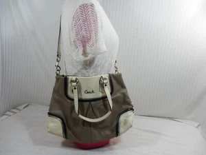 COACH (F17096) ASHLEY LEATHER BAG - GREY - see pictures - Picture 1 of 12