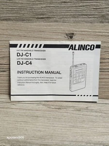 Alinco DJ-C1/DJ-C4 Radio Transceiver Instruction Manual Operating Guide OEM - Picture 1 of 2