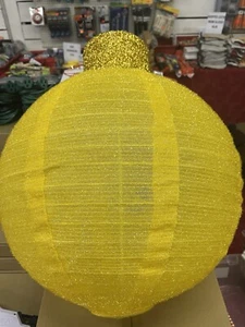 3 Stück Pop-Up Ornament Außen Hof Dekoration Gold mit weißen LED Lichter 3er Set - Bild 1 von 4