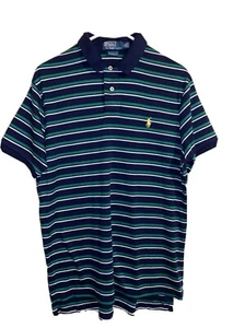 Herren Polo by Ralph Lauren Custom Fit Größe L Farbe Navy, Grün, Weiß. - Bild 1 von 8