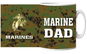 MARINE CORPS DAD CAMO CERAMIC MUG 15 OZ - Picture 1 of 1