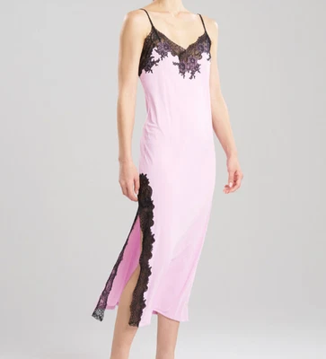 NUEVO CON ETIQUETAS NATORI - VESTIDO - ENCANTO - ENCAJE - ORQUÍDEA CLARA con ribete de encaje negro - talla l Foto 1 de 3