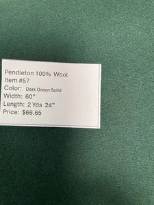 Item #57. $66.65. Pendleton 100% Wool Fabric - Picture 1 of 1
