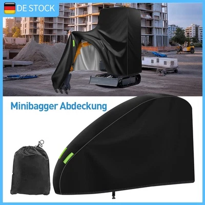 420D Wasserdichte Vollabdeckung UV-Schutz Frostschutz für Mini Bagger 1800+kg - Bild 1 von 4