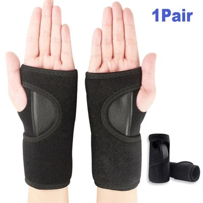 1Pair Wrist Belt Orthopedic Hand Brace Wrist Support Splint Arthritis Carpal - Image 1 of 4