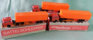 3 Tatra Budamodel Sattelauflieger 1:120 OVP VEB DDR LKW Leipzig Modell Konstrukt - Bild 1 von 15