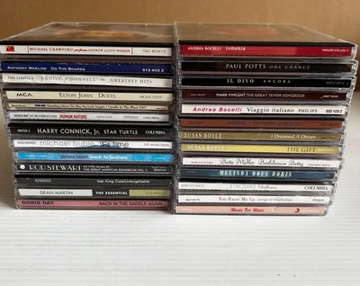 Easy listening oldies jazz crooners love CD Lot x26 Elton John Streisand Various - image 1 of 4