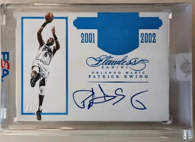 2015/16 Panini Flawless Transitions - Patrick Ewing Auto /10 "Rare" - Image 1 of 2