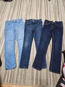 Lot Of 3 Girls Sz 8 Jeans - Picture 1 of 5