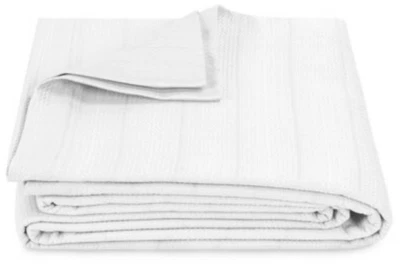 Matouk Augusta 100% Cotton Italian Matelasse Weave Bed Coverlet NWT White - King - Image 1 of 4