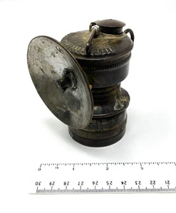 Antique Guy's Dropper Dewar MFG 1913 Pat. Cap Lamp Miners Mining Carbide Lamp - Picture 1 of 10