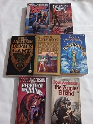 POUL ANDERSON SCI FI Lot of 8 Vintage Hardcover Books Classic Science Fiction - Image 1 of 3