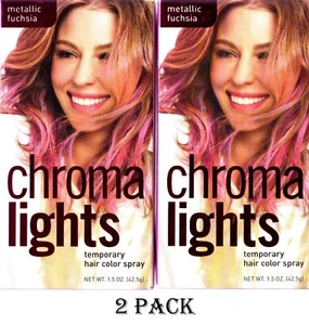 Chroma Lights Temporary Hair Color Spray (2 Pack) - Metallic Fuscia - Picture 1 of 1
