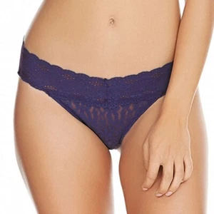 Wacoal Halo Lace Brief Size M 12 Astral Aura Blue Bikini Knickers 878205 New - Picture 1 of 12