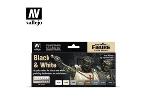 VALLEJO LACKE MODELLFARBE - SCHWARZ & WEISS SET (8 x 17 ml) - 70.151 - Bild 1 von 2