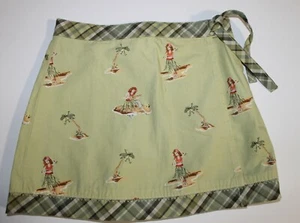 Gymboree Hawaiian Holiday Green Hula Skort Skirt Size 4 EUC - Picture 1 of 4
