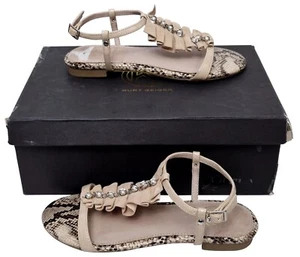 Sandalias planas KURT GEIGER Napa de gamuza desnuda con tiras UE 36 Reino Unido precio de venta sugerido por el fabricante 99 GBP - Imagen 1 de 8