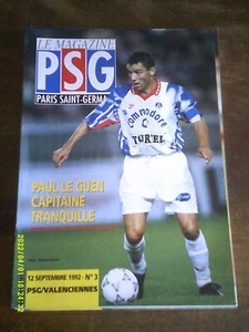 9 PROGRAMMES PSG MAGAZINE 1992 93 LENS NAPLES AUXERRE MARSEILLE MADRID TOULOUSE - Picture 1 of 9