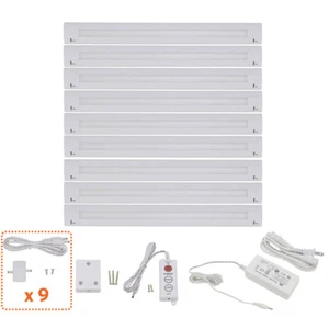 Lightkiwi B1551 Lilium 12" Cool White LED Under Cabinet Lighting - 9 Panel Kit - Picture 1 of 4