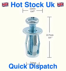 10 X JACK TUERCAS ROSCADAS INSERCIÓN TORNILLO ANCLAJES M4 X 20mm - TUERCA ARAÑA CIEGA - RIV - Imagen 1 de 10