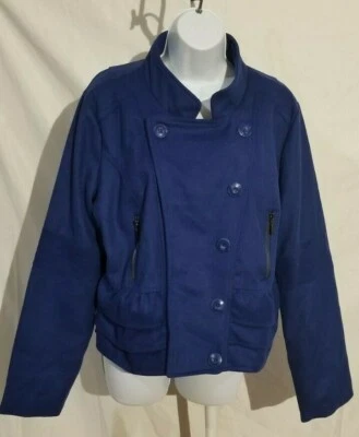 Women's XL Rue 21 royal blue military style wool jacket NWT - Image 1 of 4