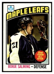 1976-77 Topps 22 Borje Salming Toronto Maple Leafs - Picture 1 of 2