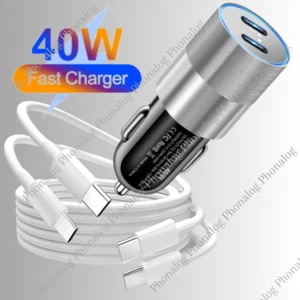 For iPhone 15 16 17 Pro Max iPad Samsung 40W USB-C Fast Charger PD Type-C Cable - Picture 1 of 17