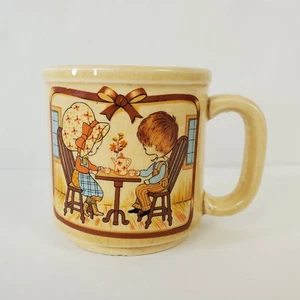 Vintage Girl And Boy Coffee Cup Made In Japan Tea Cup Coffee Mug Vintage - Picture 1 of 7
