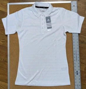 Adidas Basics Damen Poloshirt weiß Größe Small Climalite Neu mit Etikett - Bild 1 von 10