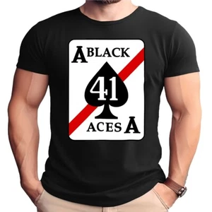 VF-41 Black Aces Black Adult Shirt - Picture 1 of 1