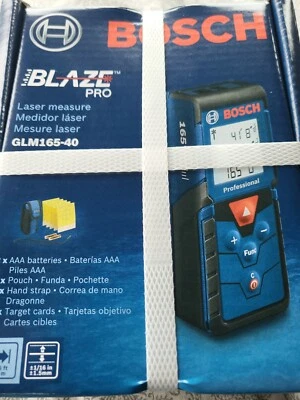 NIB-Bosch GLM165-40 BLAZE Pro 165' Laser Distance Measure  NISB!!! - Image 1 of 2