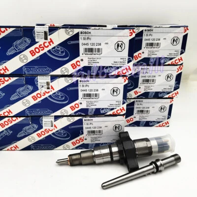 6X Inyector de combustible Common Rail para 04-09 Dodge Ram 3500 5,9 L Cummins 0445120238 Foto 1 de 4