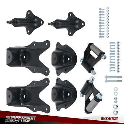 Kit de suspensión de grillete trasero con resorte de hoja trasero 722-101 para Ford F-150 1980-1996 Foto 1 de 4