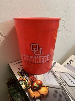 Vintage  Plastic Collector Stadium Cup Oklahoma Sooners OU Norman - Image 1 of 4