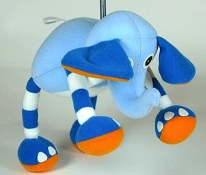 Hüpfender blauer Baby Elefant Deckenmobile auf Frühling - federndes Tier - Bild 1 von 3