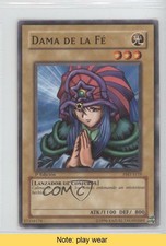 2002 Yu-Gi-Oh! Metal Raiders Spanish Unlimited Lady of Faith #PMT-S119 READ 0e1