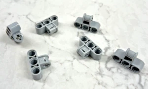LEGO (x6) Stone Gray Technic Cross Block 3x2 Axle / Triple Pin 42191 / 63869 - Picture 1 of 1