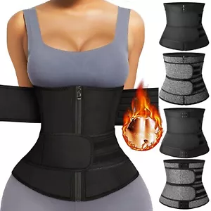 Waist Trainer Tummy Girdle Shapewear Slim Body Shaper Corset Sauna Sweat Belt AU - Picture 1 of 17