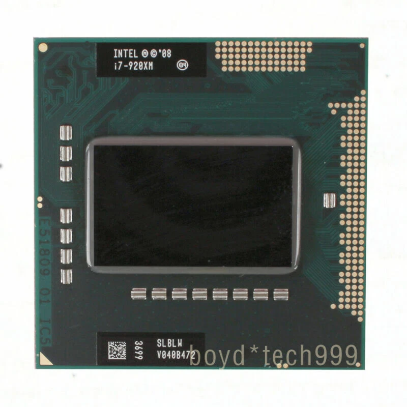 Intel Core i7-920XM Ii 920XM Quad-Core CPU Processor 2 GHz 2.5 GT/s Socket G1 - Image 1 of 1