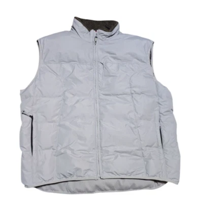 Gap Puffer Vest Full Zip Mens Size XXL Gray Sleeveless Jacket - Image 1 of 4