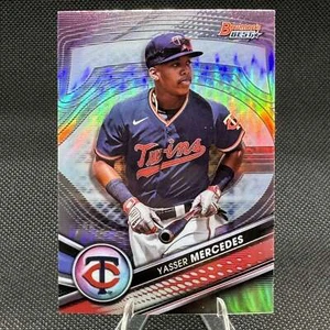 YASSER MERCEDES 2022 Bowman's Best Top Prospects REFRACTOR #TP-25 gemelos - Imagen 1 de 2