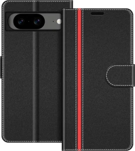 Custodia in Pelle per Google Pixel 8 5G, Cover a Libro Magnetica Portafoglio per - Foto 1 di 12