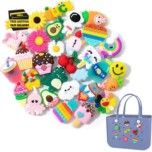 Dijes de bolsa para accesorios de bolsa Bogg 30 piezas PVC lindo decorativo bolso Bogg dijes para - Imagen 1 de 6