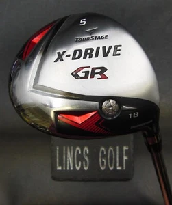 Bridgestone Tour Stage X Drive GR 18° 5 Wood Stiff Graphite Shaft T/S Grip & H/C - Picture 1 of 7