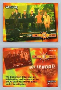 Backstreet Boys Black & Blue #15/15 Hot Shots 2000 Winterland Trading Card