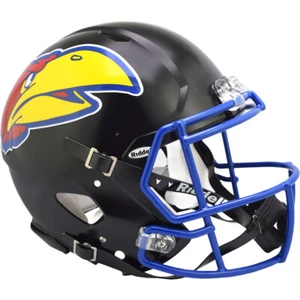 Kansas Jayhawks Riddell Speed Full Size Authentic Football Helmet - Picture 1 of 4