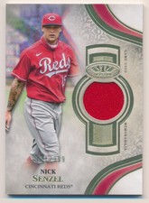 2021 Topps Tier One Relics Cincinnati Reds Card #T1RNS Nick Senzel Jersey /399