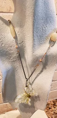 Crystal Butterfly Bead Necklace  - Image 1 of 4